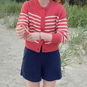 Minnow NWT Navy Cotton Cashmere Knit Shorts Size Small